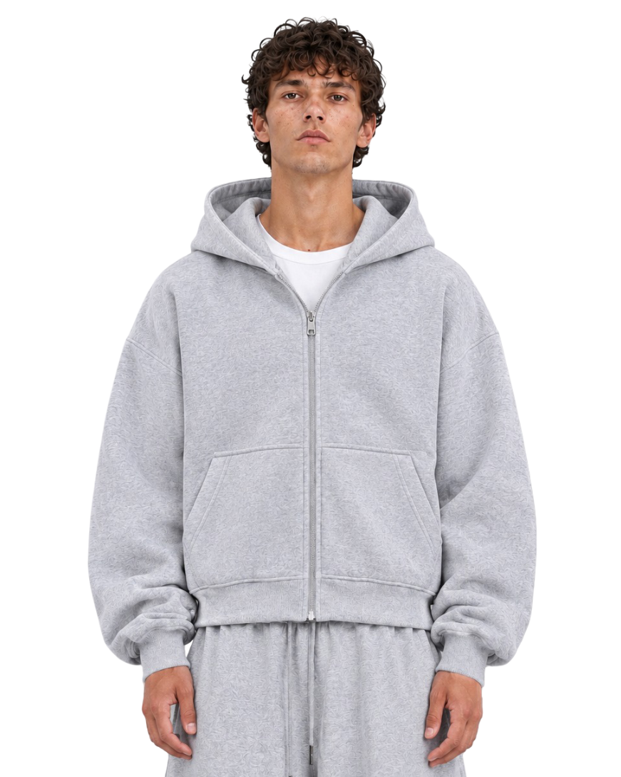 The Daily Zip-Up Hoodie - Gray